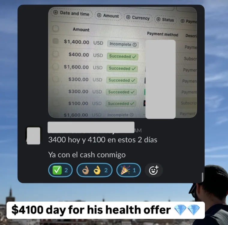 Client win shared with Gus