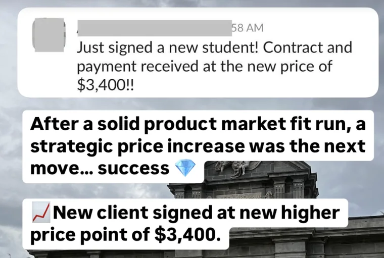 Client win shared with Gus