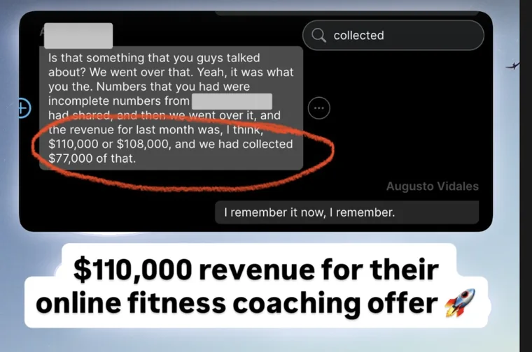 Client win shared with Gus