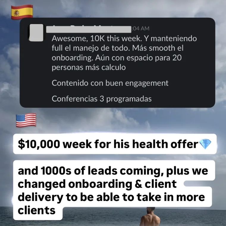 Client win shared with Gus